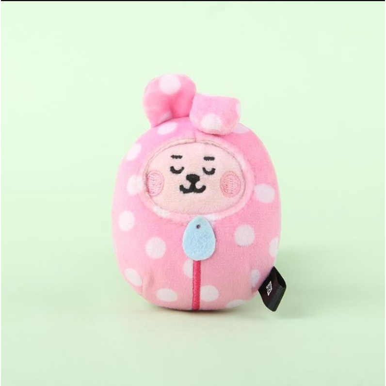 Japan OFFICIAL BT21 pajamas Doll Baby Pendant Keychain