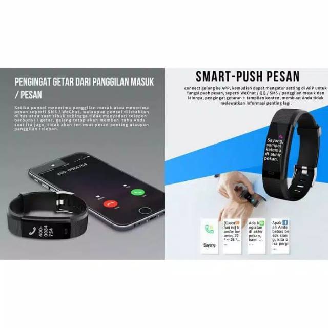 Smartwatch 115 Pro Plus Anti Air IP66 Asisten Olahraga dan Kesehatan