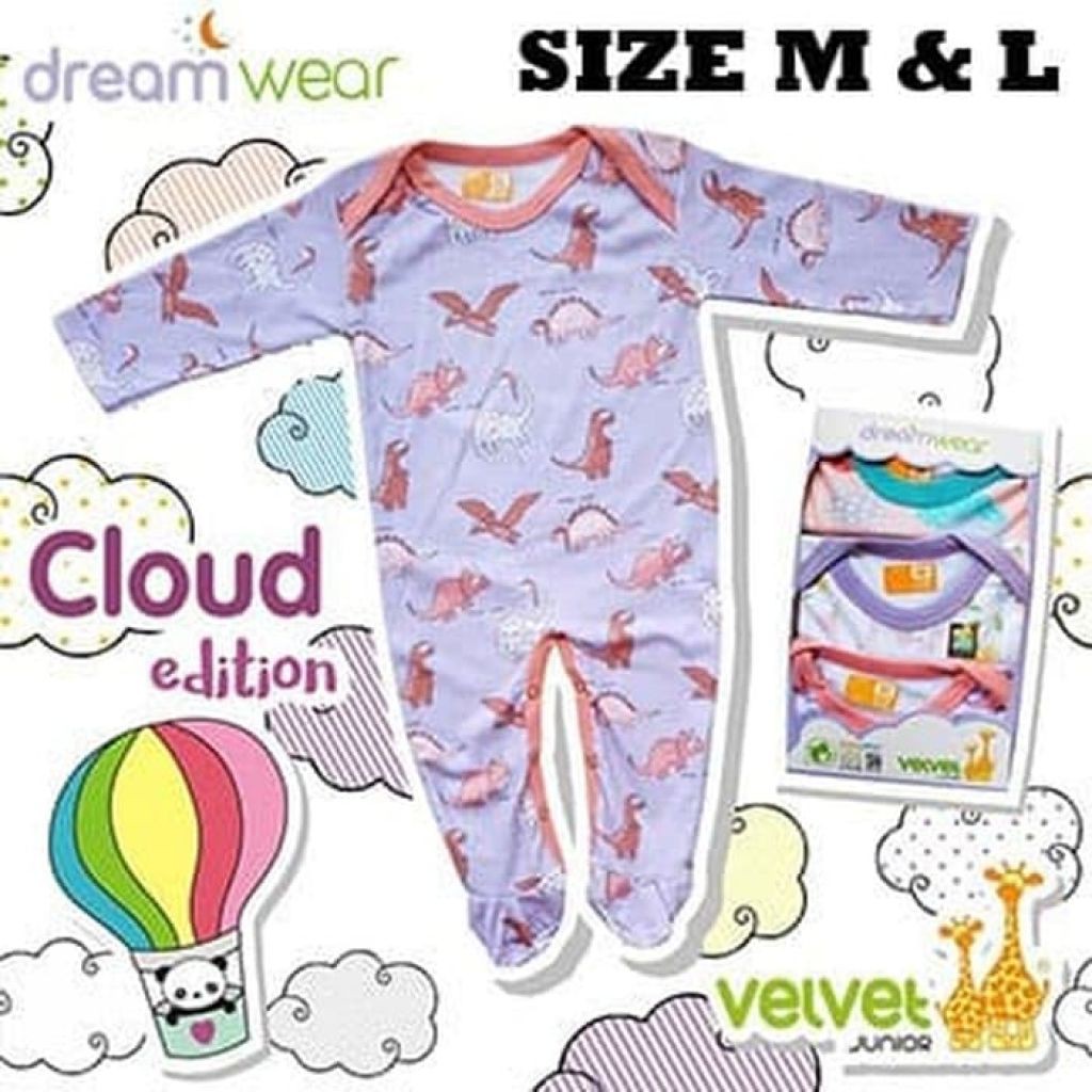 Makassar! Sleepsuit Dreamwear Velvet Oblong ( UK M / L )