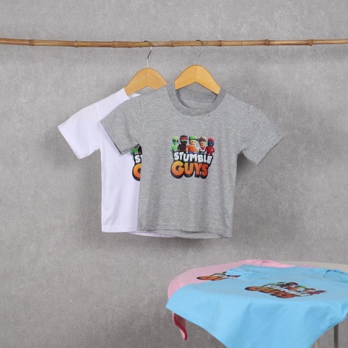 Jeco fashion tshirt anak Stumble Guys (print)