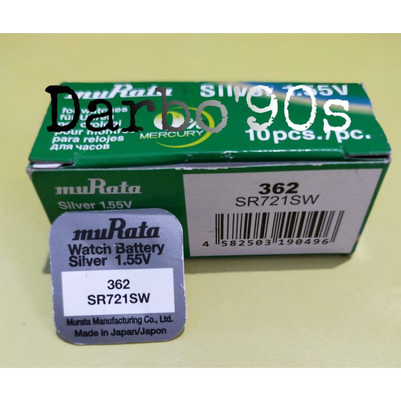 BATERAI BATTERY BATRE BATRAI MURATA SR721SW MURATA 362
