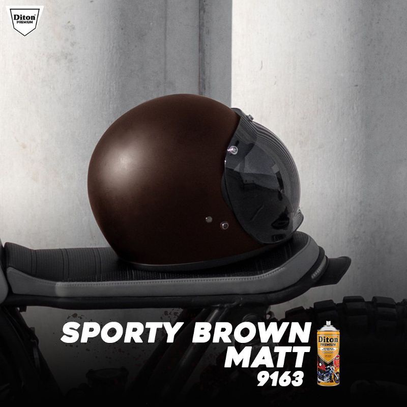 Pilok Coklat Dof Sporty Brown Matt Y 9163 * Diton Premium Cat Sepeda Motor Mobil Pilok Bkn Samurai