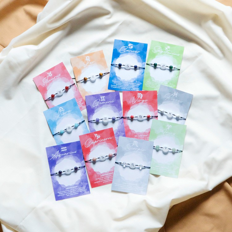 Zodiac Symbol - Gemstone - Batu Natural Asli