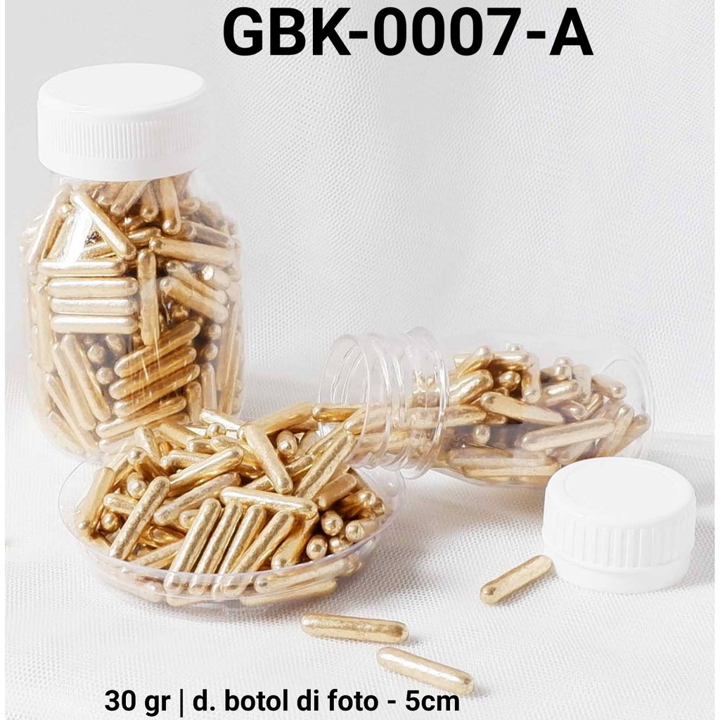 

GBK-0007-A Sprinkles sprinkle sprinkel 30 gram kapsul meses emas