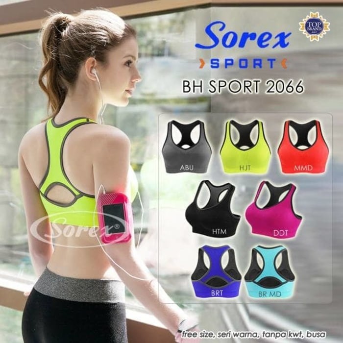 Jual SOREX   BH SPORT 2066 ORIGINAL   BRA OLAH RAGA Murah