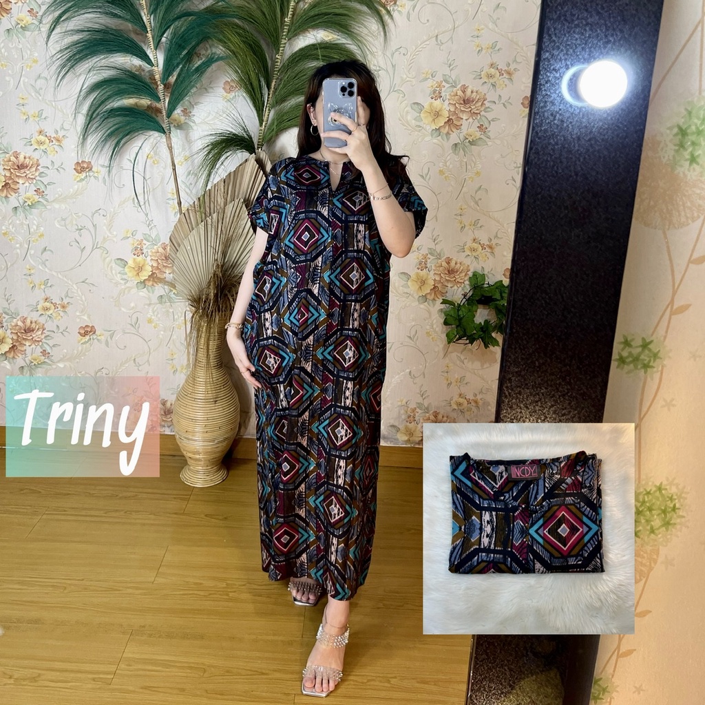 PART1 NCDY HOMEWEAR DASTER PANJANG SEMATA KAKI LD 130cm BUSUI FRIENDLY JUMBO-Triny