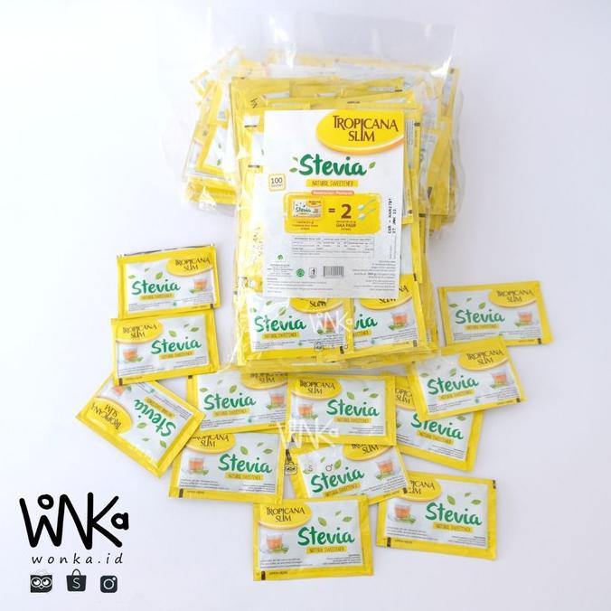 

[[BISA COD]] Tropicana Slim Stevia Sweetener 100pc - Pengganti Gula Untuk Diabetes