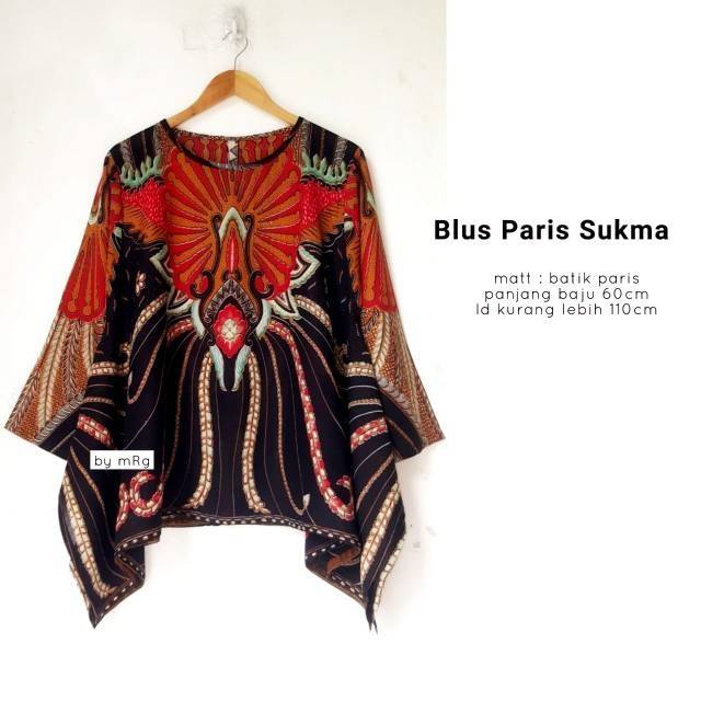 Blus  kartini waka paris original solo batik modern