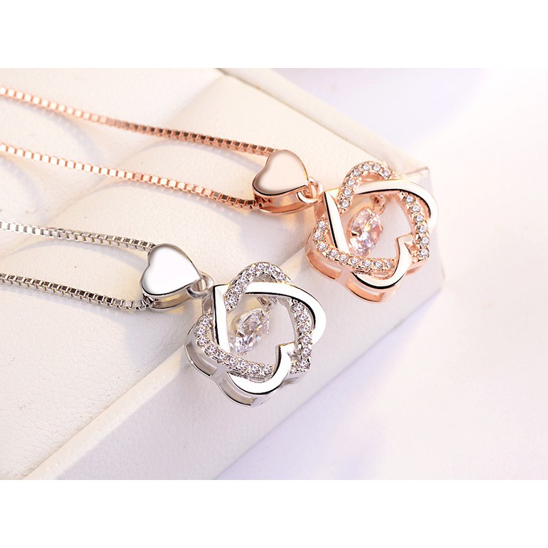 Kalung Perak / Necklace 925 Sterling Silver Wanita Cewek Korea Unik Asli S925 Cocok Hadiah KS027