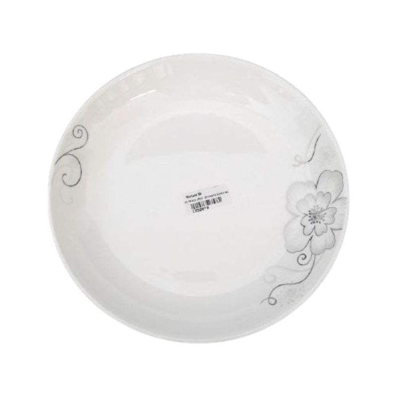 PIRING MOTIF BUNGA PUTIH ABU ST MORITZ