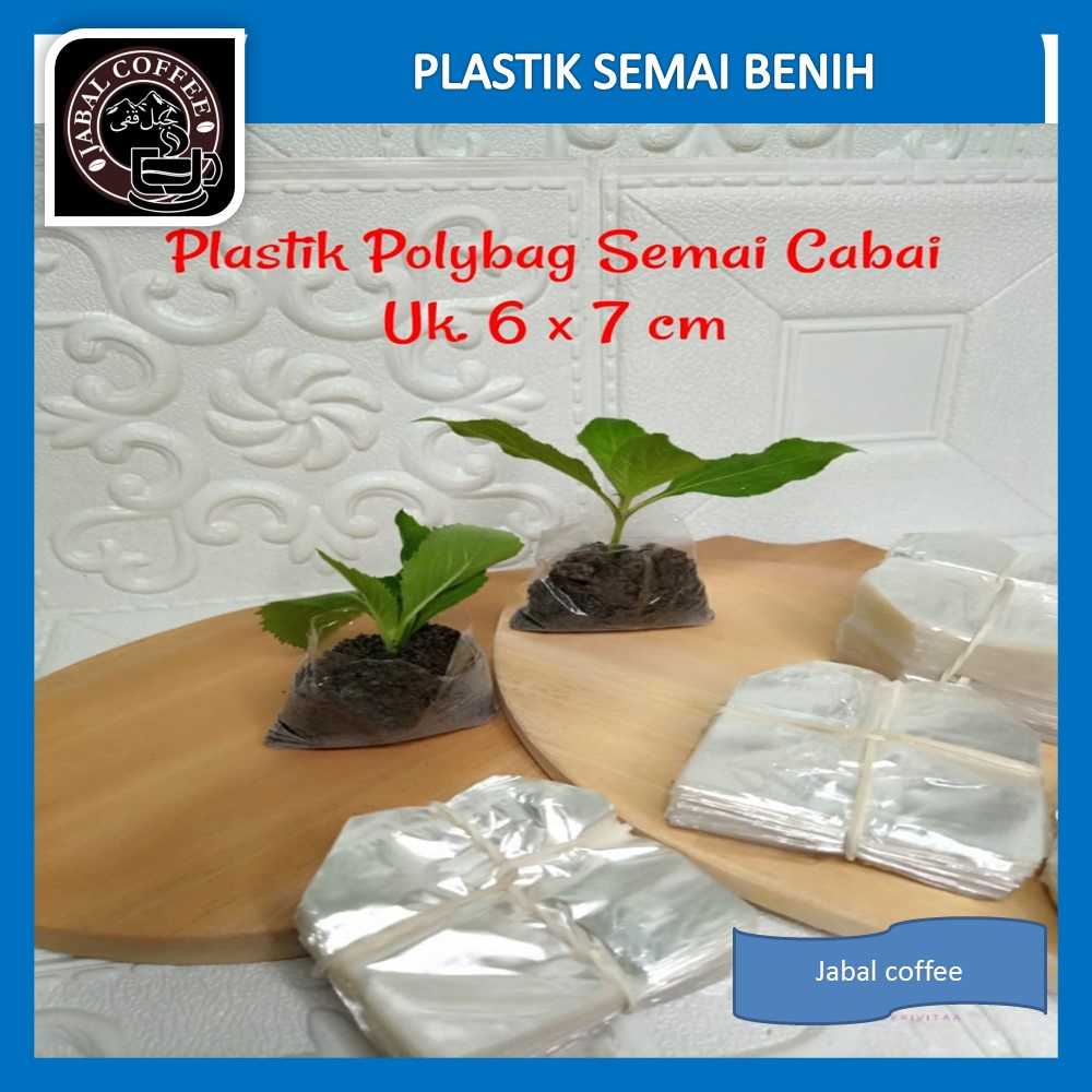 Plastik Semai Bibit Cabai Cabe Tomat Terong Kubis Isi 900 - 1000 Pcs Polybag Semai 6x7 Plastik Semai / Polibag Benih 1ikat 1000 Pcs Polibeg cabai