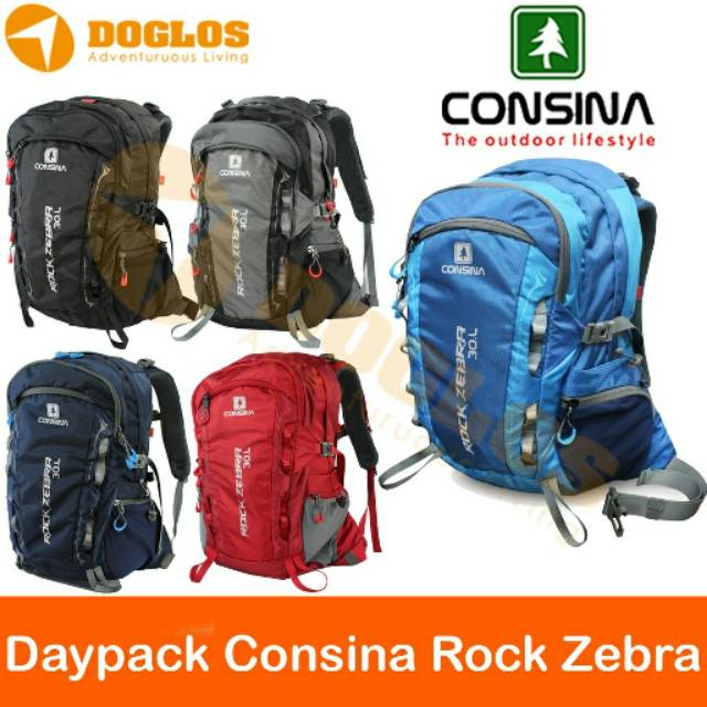 Consina Rock Zebra tas daypack gunung outdoor travel ransel backpack