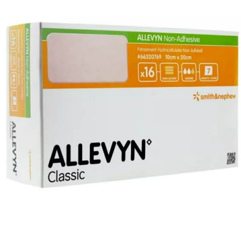 ALLEVYN NON ADHESIVE 10 X 20CM/ALLEVYN FOAM DRESSING/ALLEVYN FOAM ABSORBANT/FOAM DRESSING