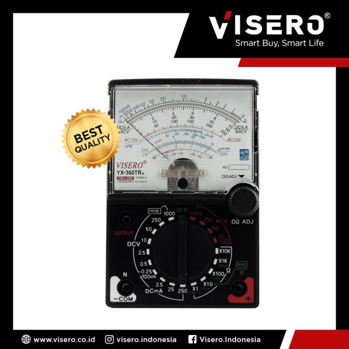 Multitester/ Avometer/ Multimeter Analog Visero YX-360 TRN + Battery