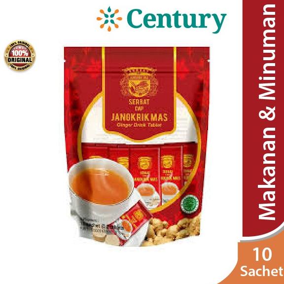 

[KODE K0ANY] Serbat Cap Jangkrik Mas Ginger Drink Tablet 10 Sachet / Minuman Herbal Jahe / Minuman Tradisional