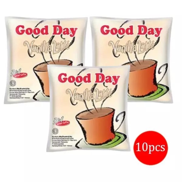 

Kopi Instan Good Day Vanilla Latte isi 10pcs