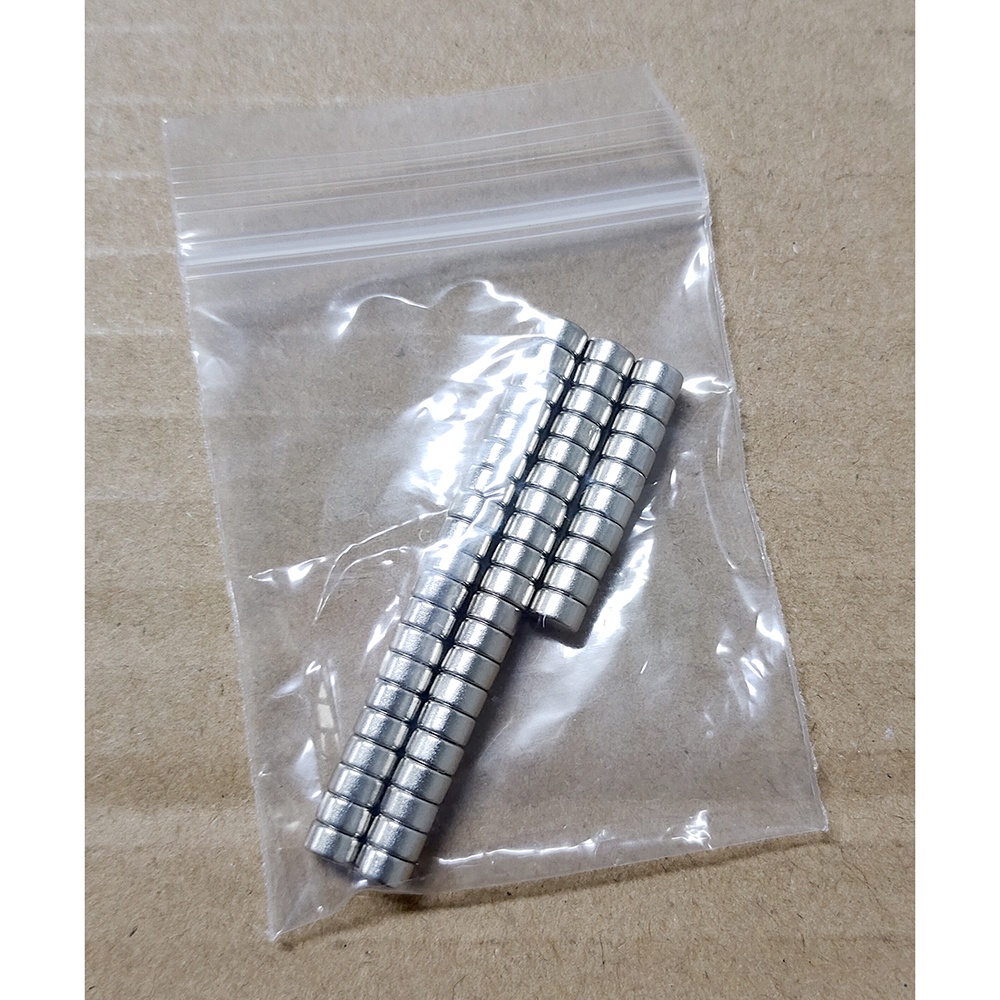 Magnet Neodymium bentuk bulat 5 x 3 mm