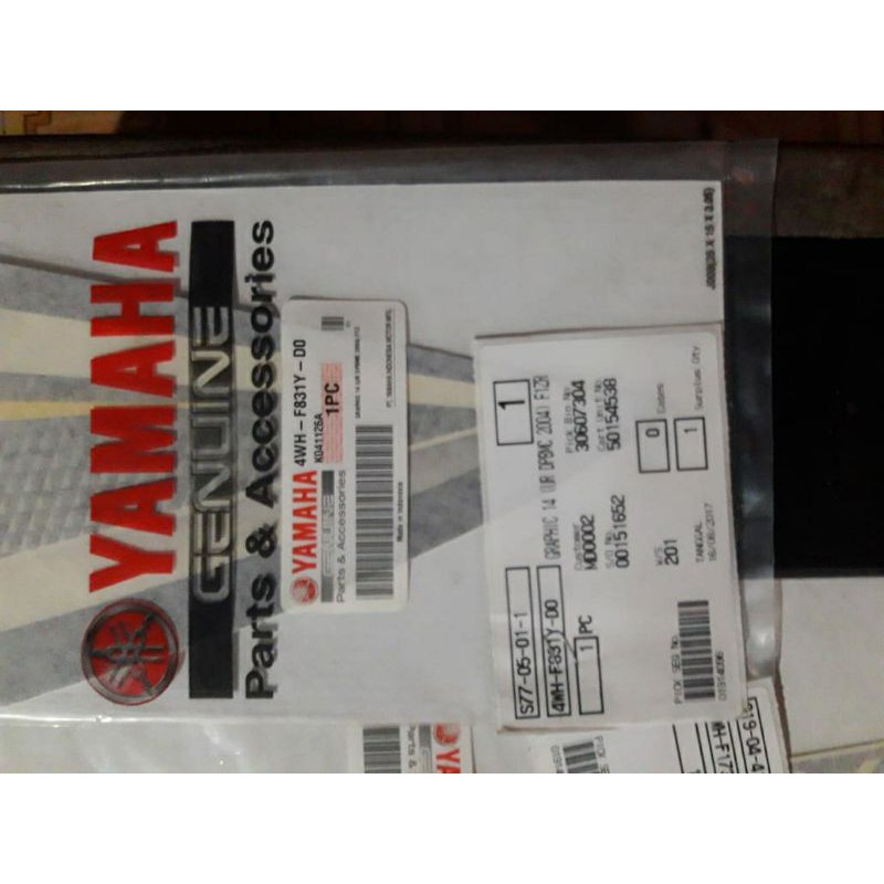 striping sticker list yamaha f1zr F1ZR FIZR fizr  DPBMC 2004 BLUE BIRU ORIGINAL