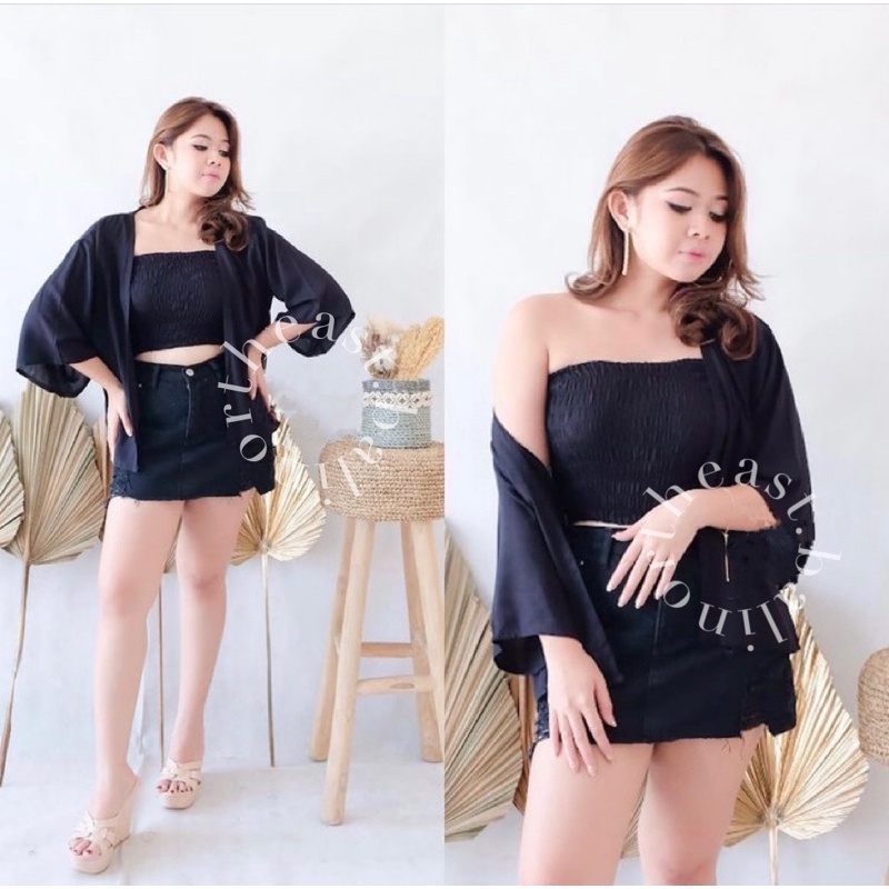 audra set kemben cardigan rayon northeast bali