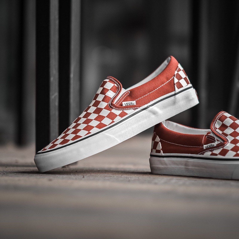 V4NS SLIP-ON CLASSIC CHECKERBOARD RED / PICANTE ORIGINAL