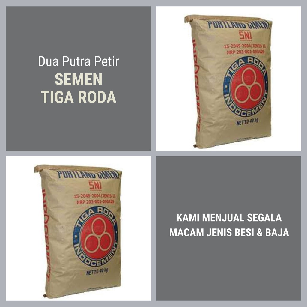Semen Tiga Roda 40 Kg Termurah Berkualitas Surabaya