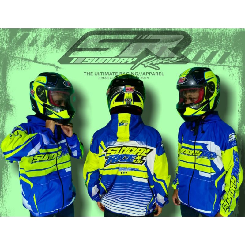 JAKET PARASUT SUNDAY RACE NEW MOTIF RACING