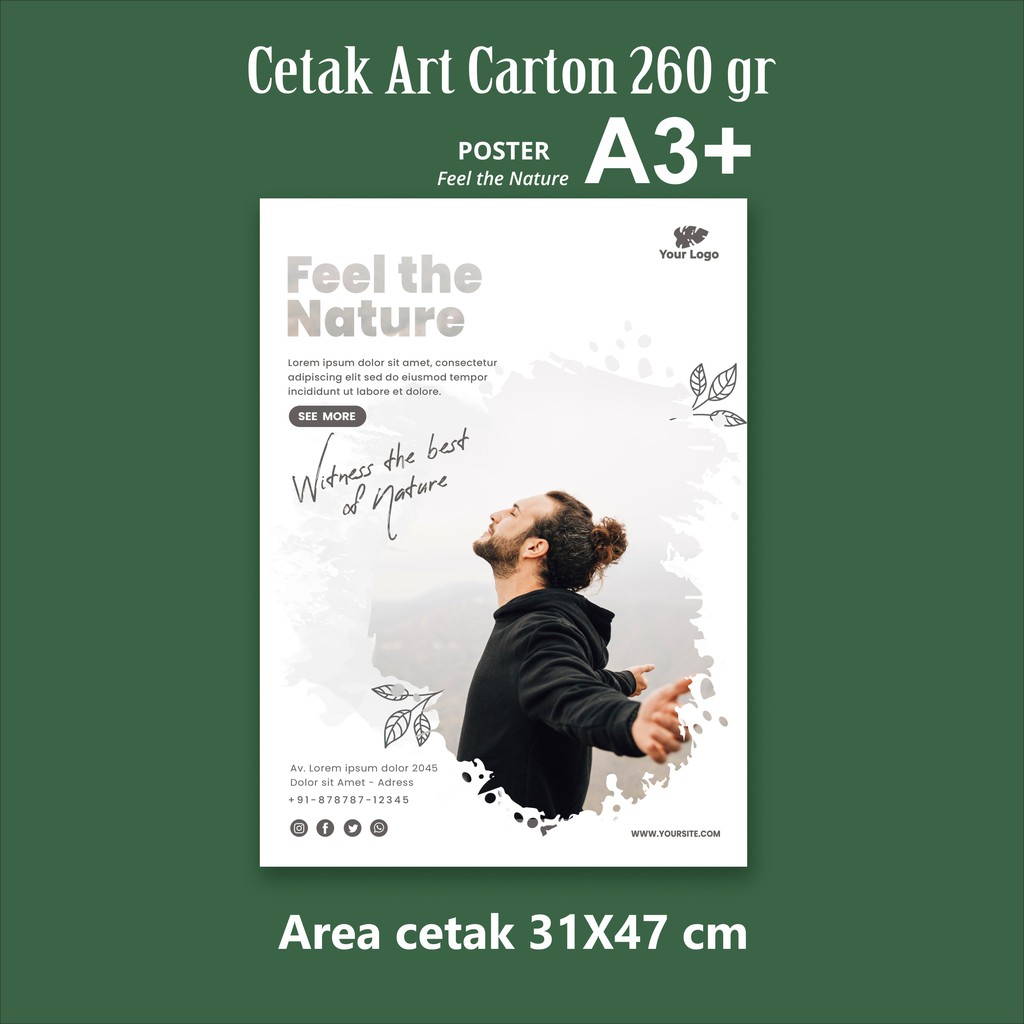 

(A3+ ap260) Cetak Art Carton 260 gram | Poster Custom