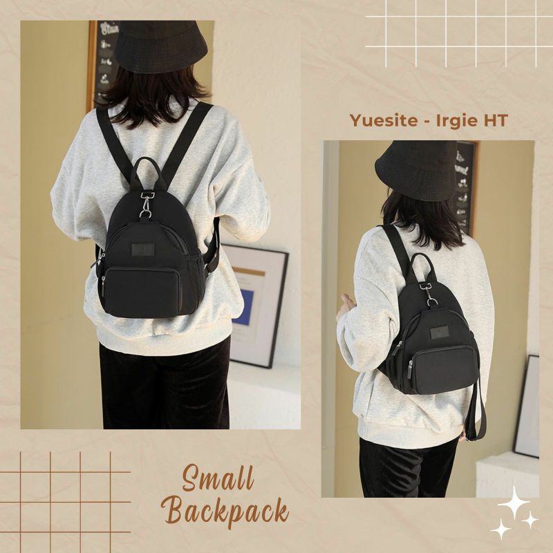 Tas ransel wanita yuesite irgie ori small backpack import waterproof cyutebags