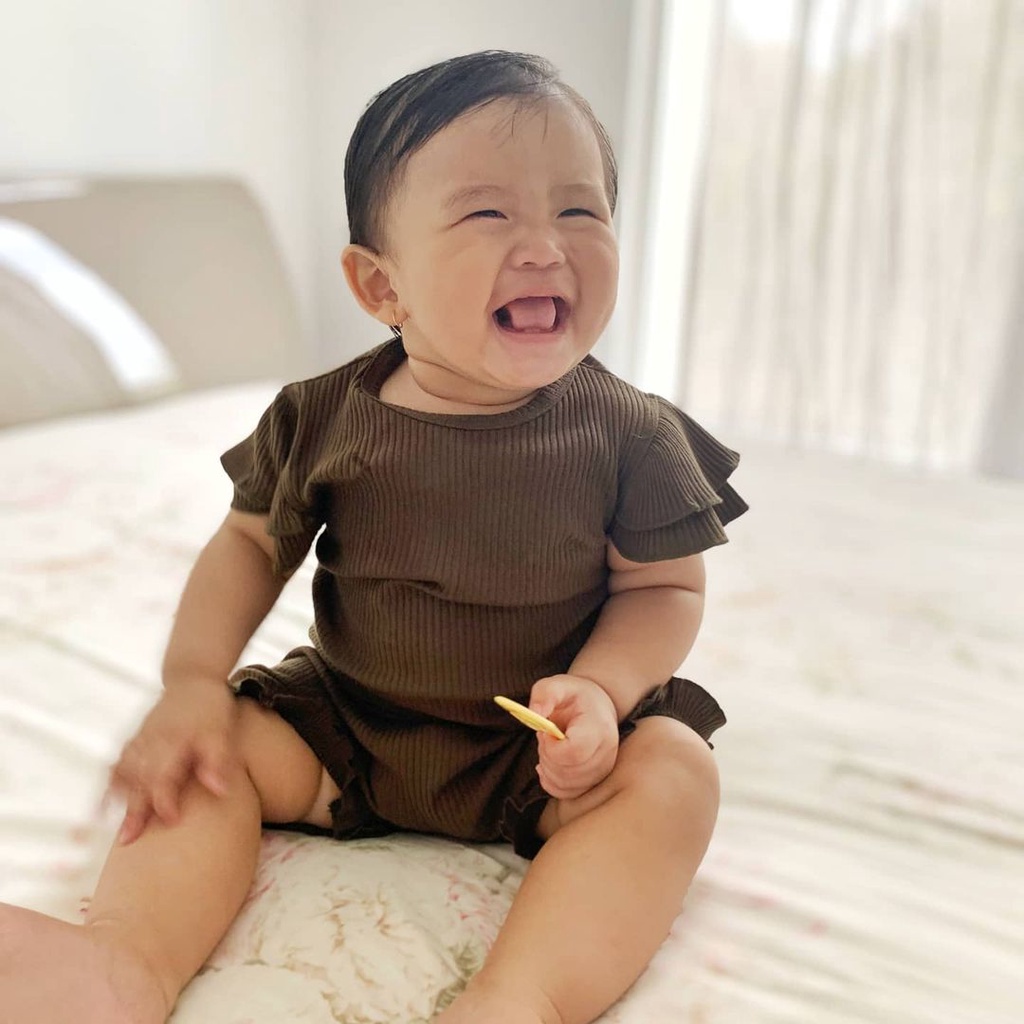 Royale Bebe Ollie Set Setelan Pendek Bayi 6-36m