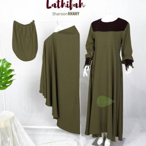 Set gamis Lathifah Hijabuna