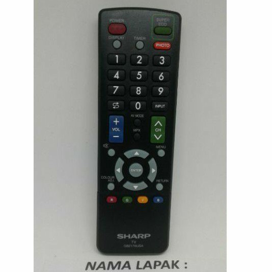 REMOTE REMOT TV SHARP LED LCD GB217WJSA ORIGINAL ASLI