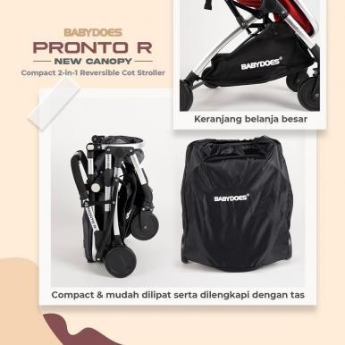 BabyDoes CH-TR- 2222 SN Pronto R Blue / Red / Mid Gray Stroller