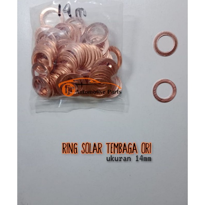 RING SOLAR TEMBAGA ORI ukuran 12mm 14mm 16mm 18mm