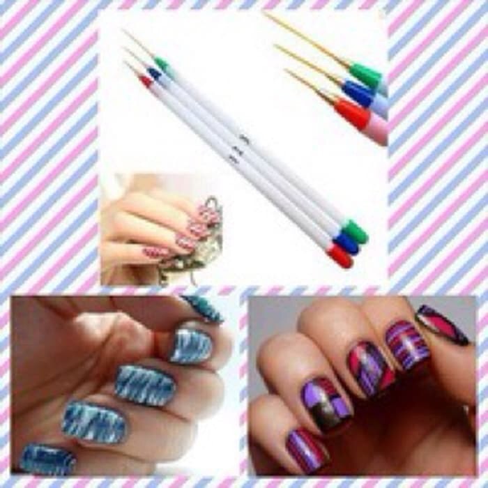 Kuas garis nailart brush nailart liner detailing stripping brush Produk Good Quality