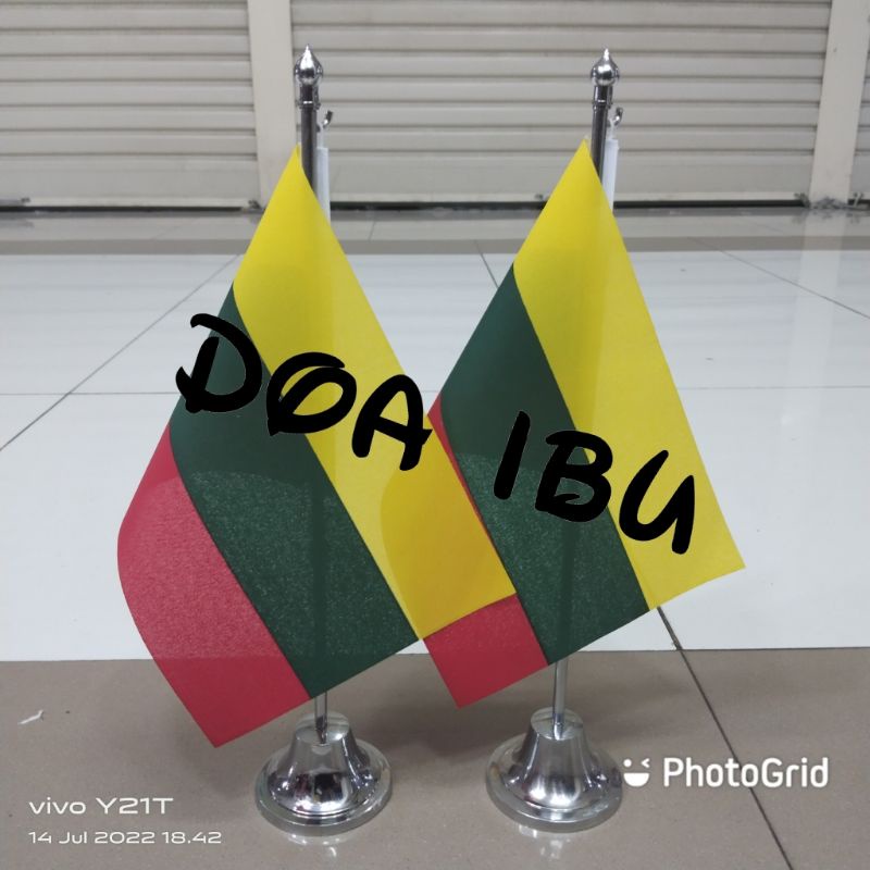 

best seller tiang stenlis meja+bendera LITHUANIA ready stock