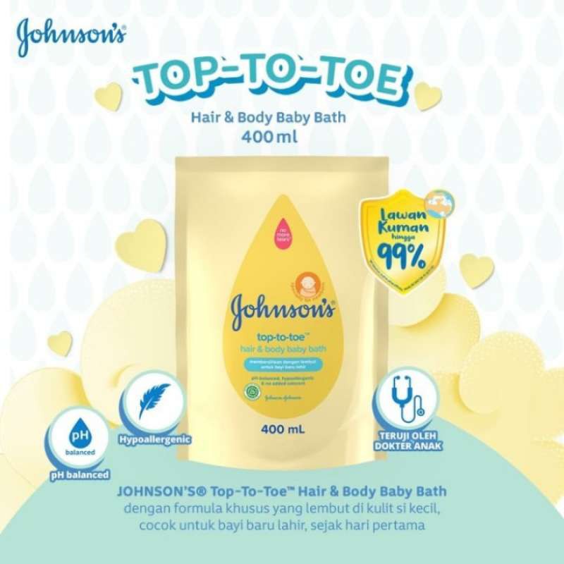 Johnson Baby Top To Toe Wash Refill 400ml