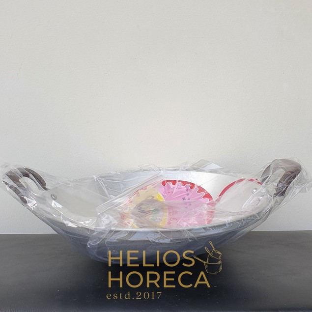 Wajan Aluminium Penggorengan Kuali Wok 30 cm kualitas Taiwan