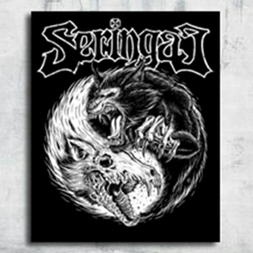 Poster Hiasan dinding Walldecor Seringai Band Hitam