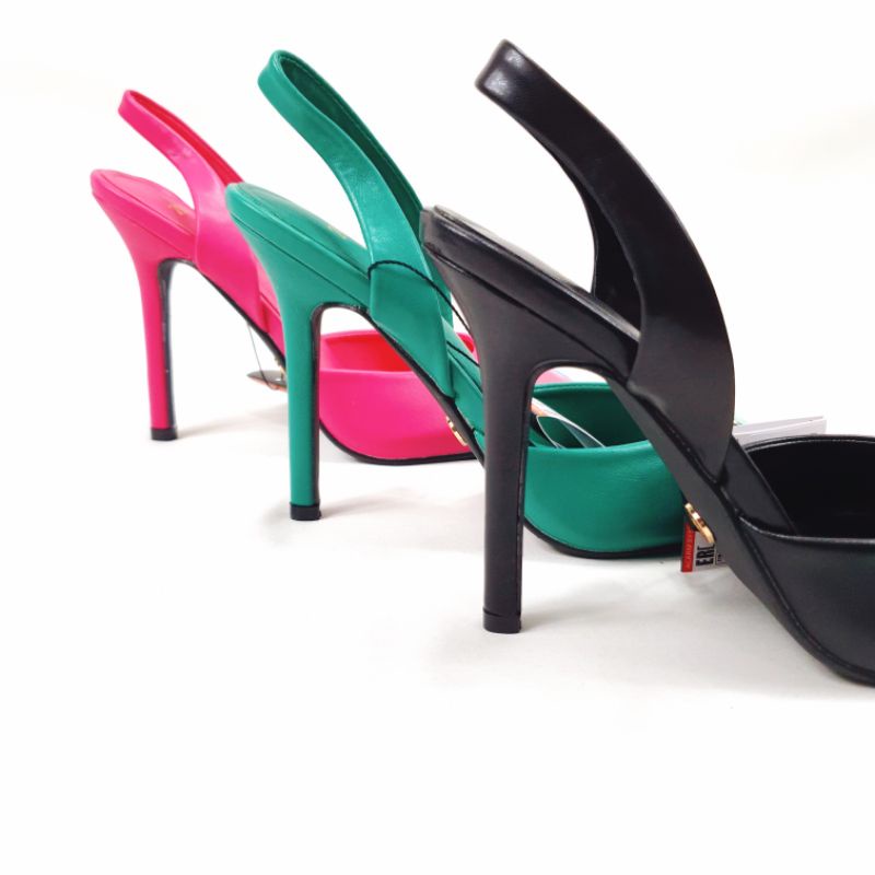 ZR Slingback 9cm Heels with Two Tone Gasper