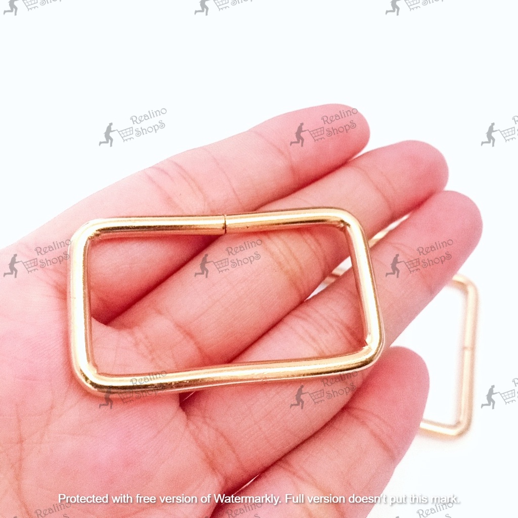 RING KOTAK TAS - 4CM EMAS MUDA (KUALITAS B)