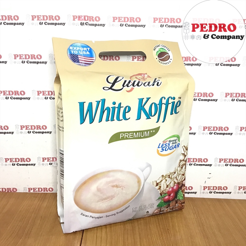 

Luwak white koffie premium LESS SUGAR 361 gram - kopi instant