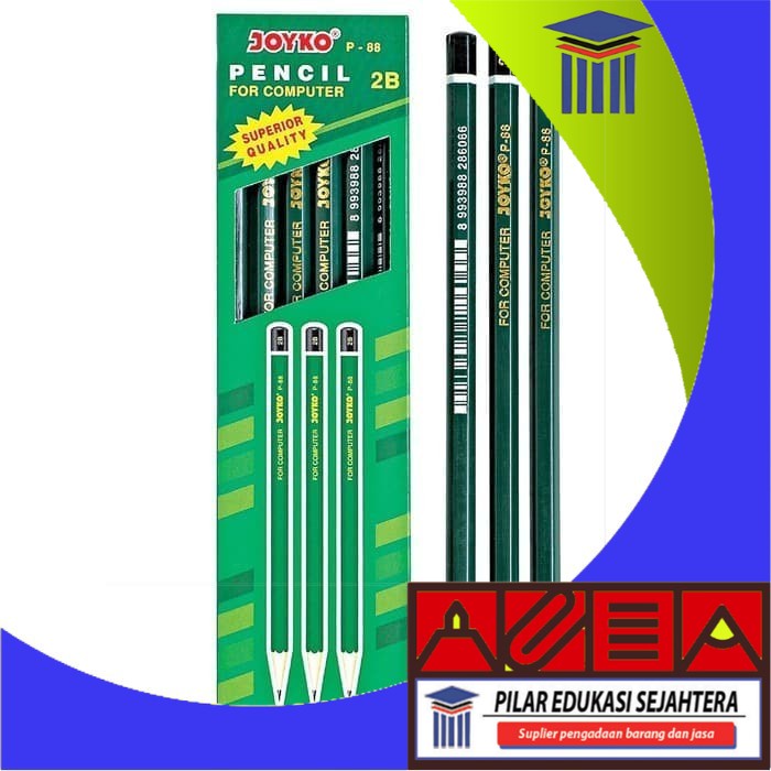 

PENCIL / PENSIL 2B JOYKO P-88 (1PAK) MURAH