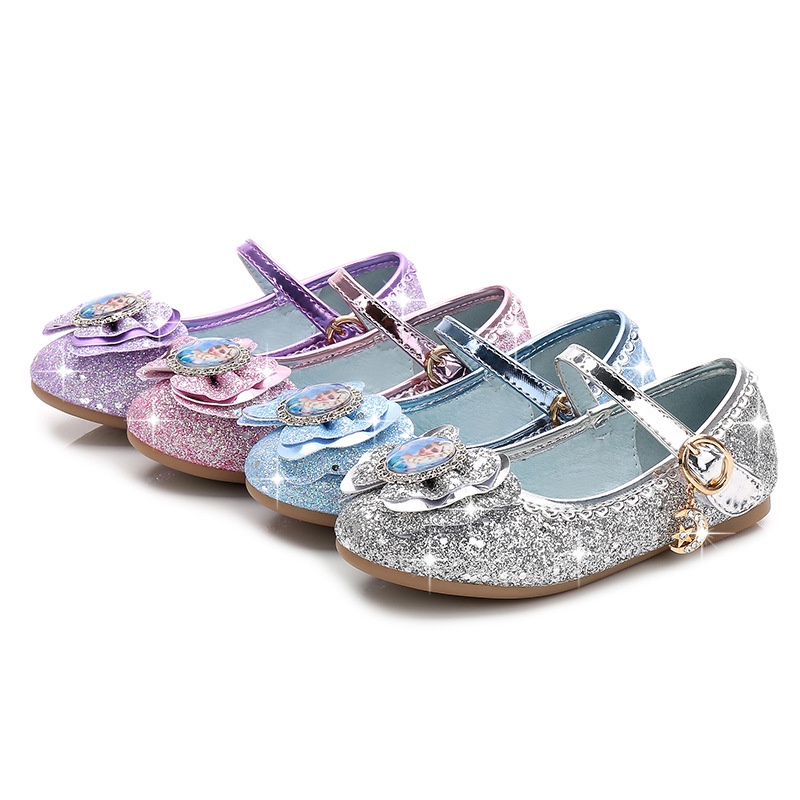 &lt;3-16tahun&gt;  Sepatu Frozen Anak Perempuan Import Mary Janes Sepatu Pesta Anak Perempuan Pesta Anak