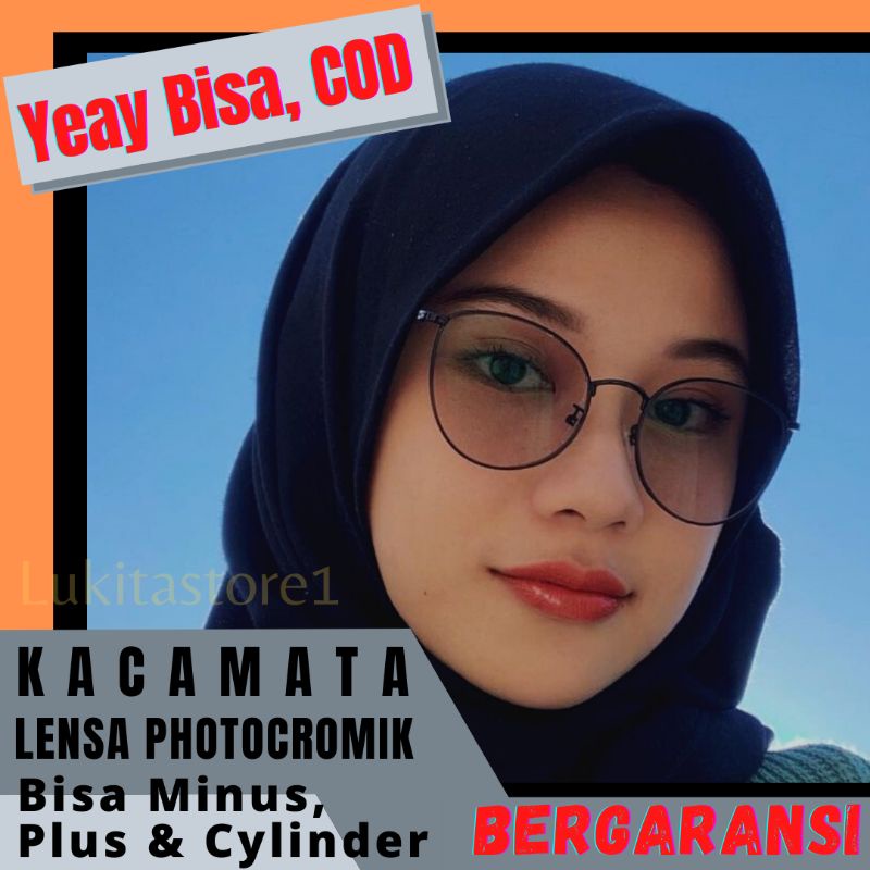 (Bisa COD) KACAMATA PHOTOCROMIK / BLUERAY 6037