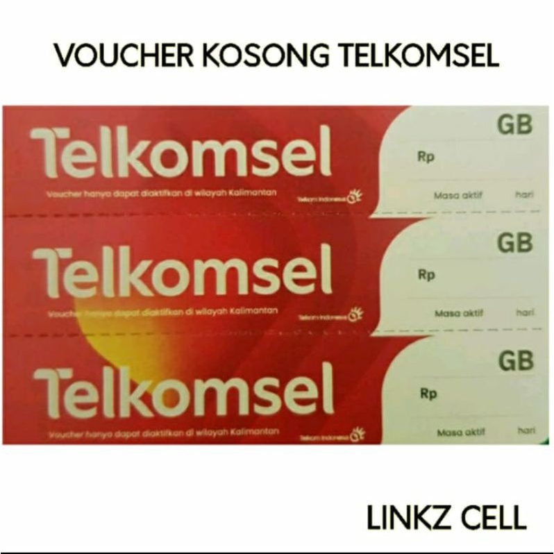 VOUCHER KOSONG TELKOMSEL KALIMANTAN (exp febuari 2024)