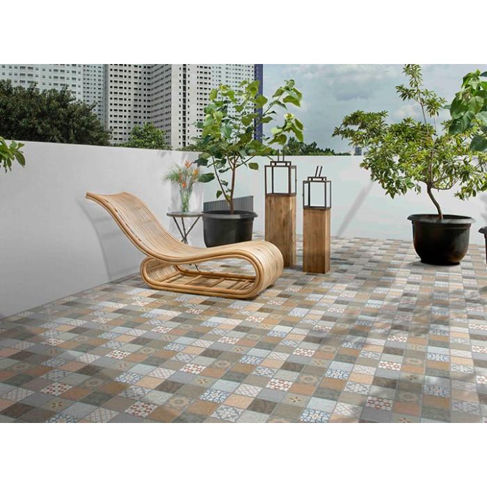 Centro Vs - 511 Beige 50X50 Kw1 Keramik Kasar Motif Vintage