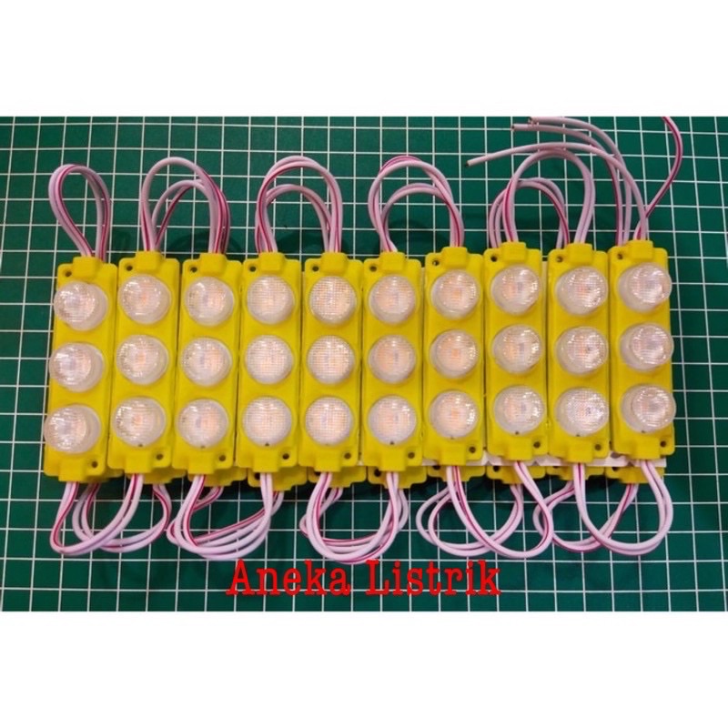 Lampu Led Modul 3 mata 12v Led Variasi Mobil Motor 12volt