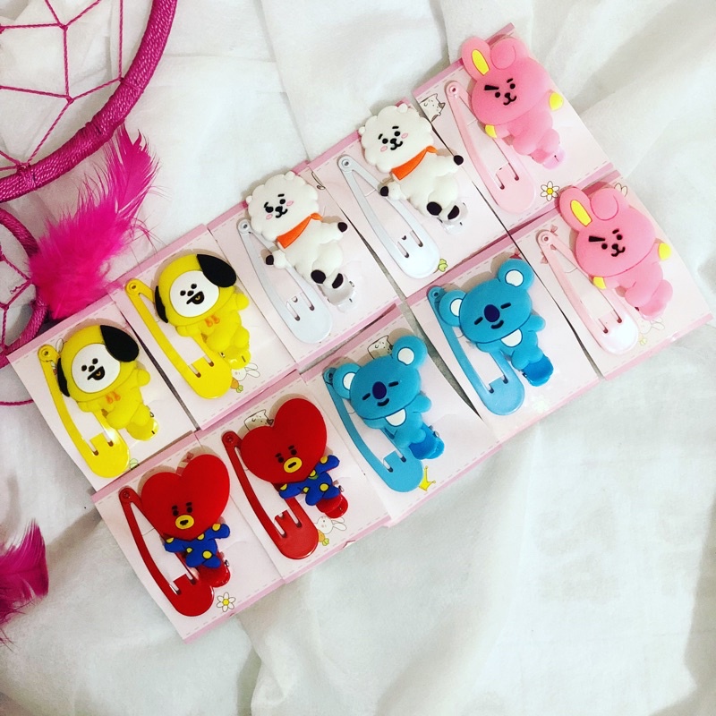 Jepit Rambut Anak BT21 Isi 20