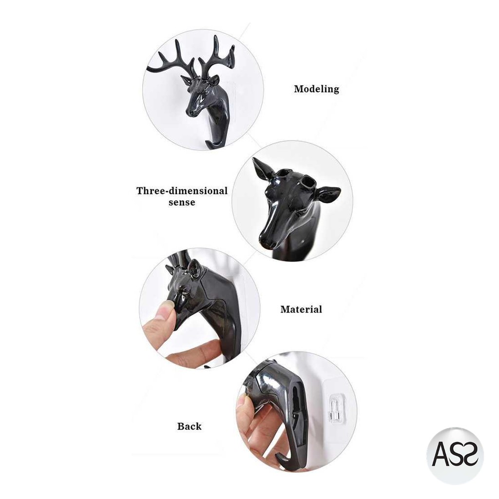 ASS Shop - Gantungan Dinding Model Antlers Head - YQX003-2018