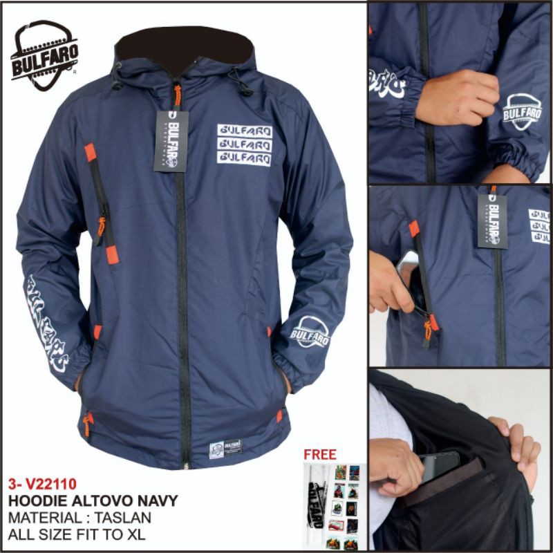 JAKET SIMPLE PRIA ANTI AIR | JAKET ALTOVO BULFARO WATERPROOF | JAKET HOODIE SIMPLE MODEL MASA KINI